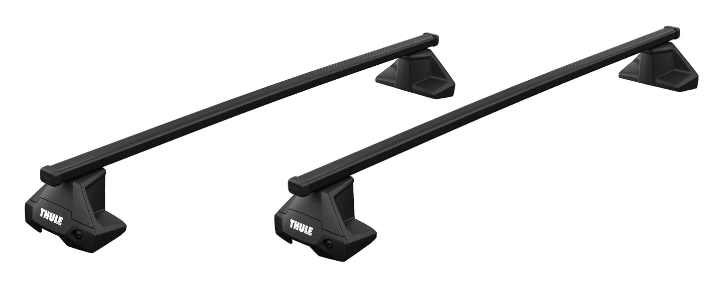 Seat Ateca 2016-ON - Thule SquareBar Evo Roof Rack Black
