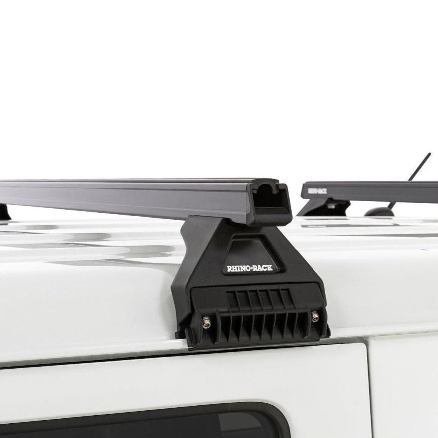 Toyota Hiace 2005-2019 (low roof) - Rhino-Rack HD 2 Bar Roof Rack - Shop Rhino-Rack | Stoke Equipment Co Nelson