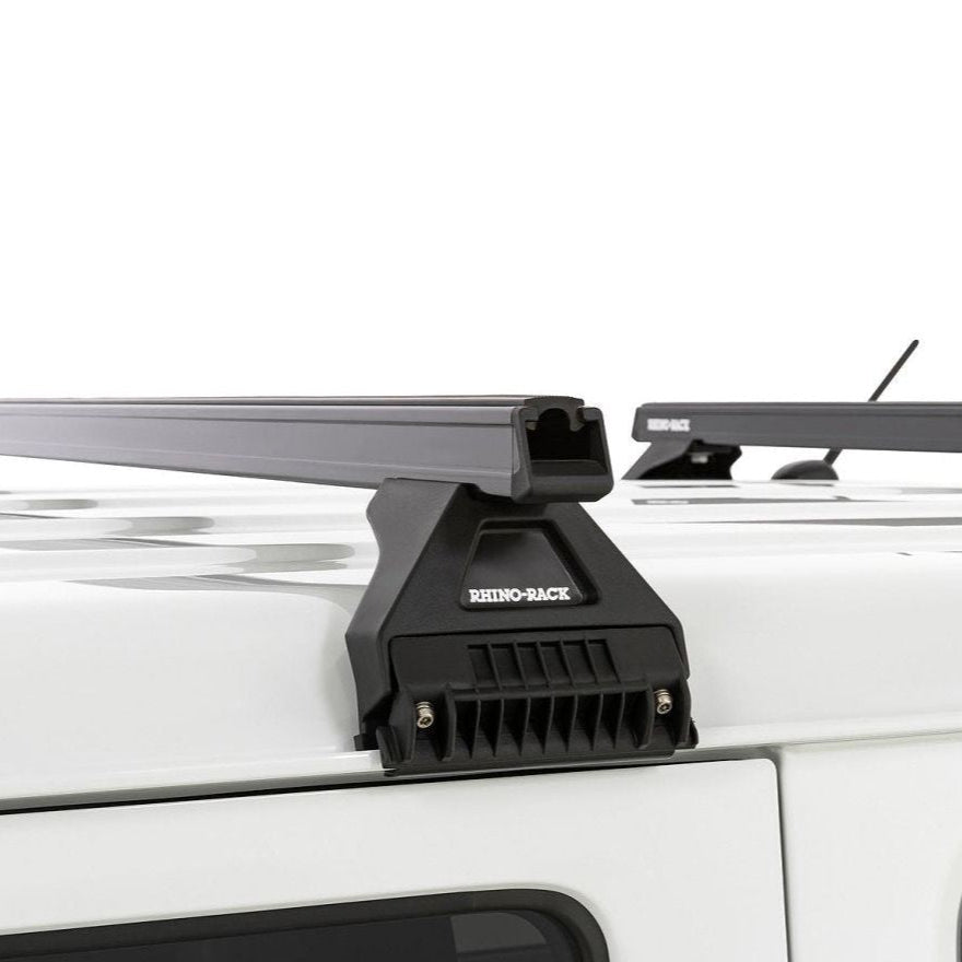 Toyota Hiace 2005-2019 (low roof) - Rhino-Rack HD 3 Bar Roof Rack - Shop Rhino-Rack | Stoke Equipment Co Nelson