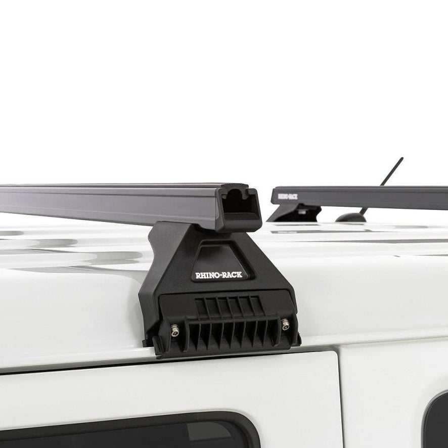 Toyota Hiace 2005-2019 (low roof) - Rhino-Rack HD 4 Bar Roof Rack - Shop Rhino-Rack | Stoke Equipment Co Nelson