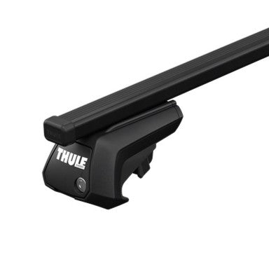 Toyota Prado 250 Series 2024-ON (w/ raised rail) - Thule SquareBar Evo Roof Rack Black