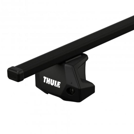 Nissan X-Trail 2007-2014 (w/ fixpoint) - Thule SquareBar Evo Roof Rack Black