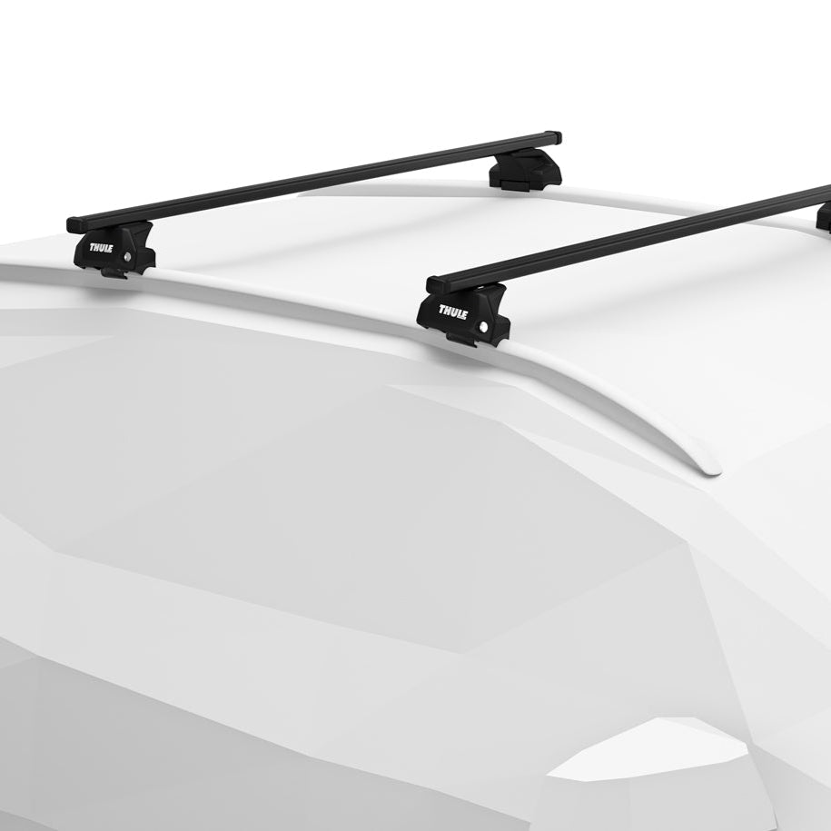 Audi A6 Wagon 2019-2025 - Thule SquareBar Evo Roof Rack Black
