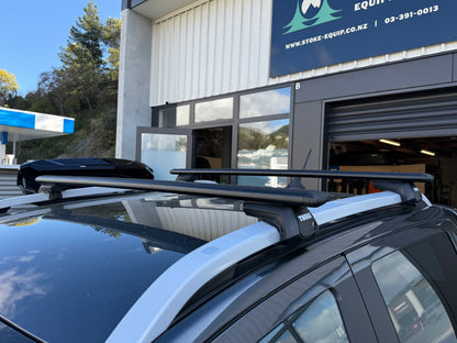 Ford Ranger Wildtrak 2011-2022 (w/ raised rail) - Thule WingBar Evo Roof Rack Black