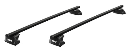 Audi A6 Wagon 2019-2025 - Thule SquareBar Evo Roof Rack Black