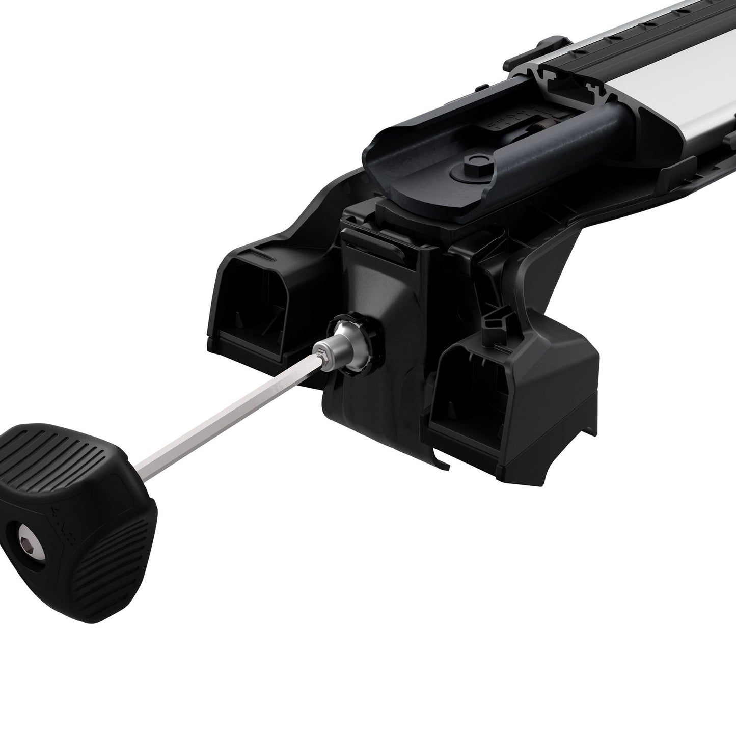 Image showing inside a thule 720600 flush rail foot pack with torque limiting tool inserted
