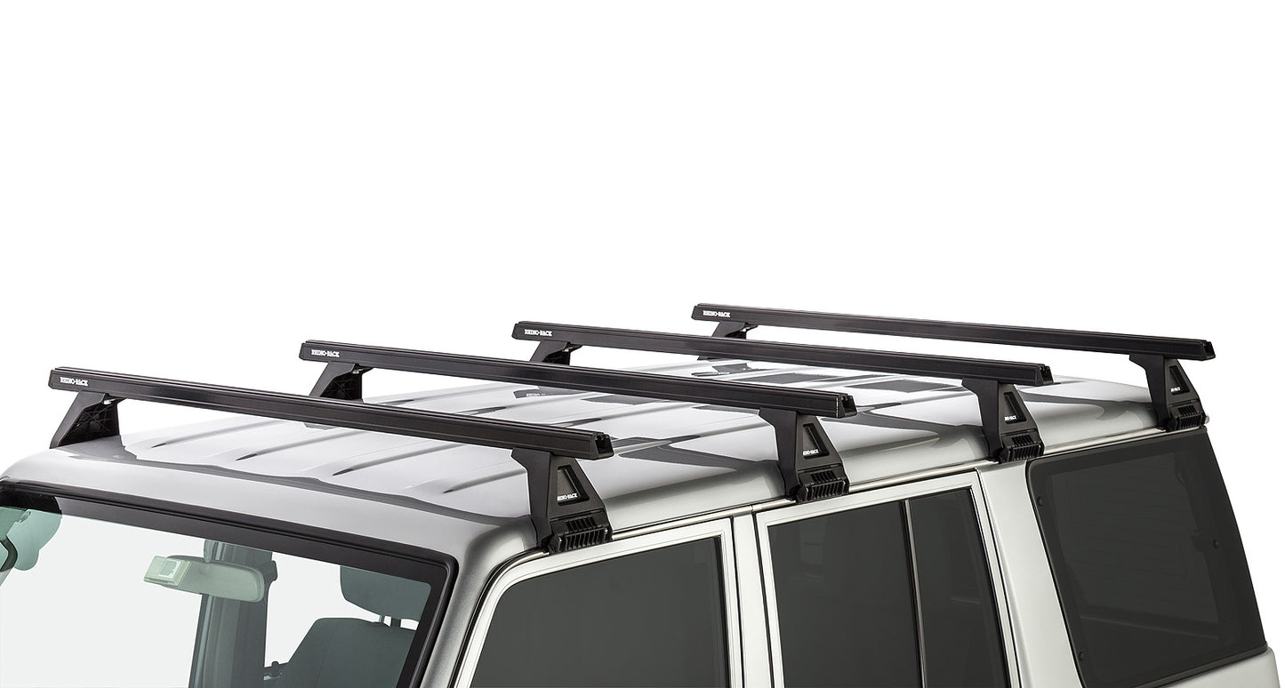 Toyota Land Cruiser 76 Series 2007-ON - Rhino-Rack HD RL150 4 Bar Roof Rack Kit - JA0848