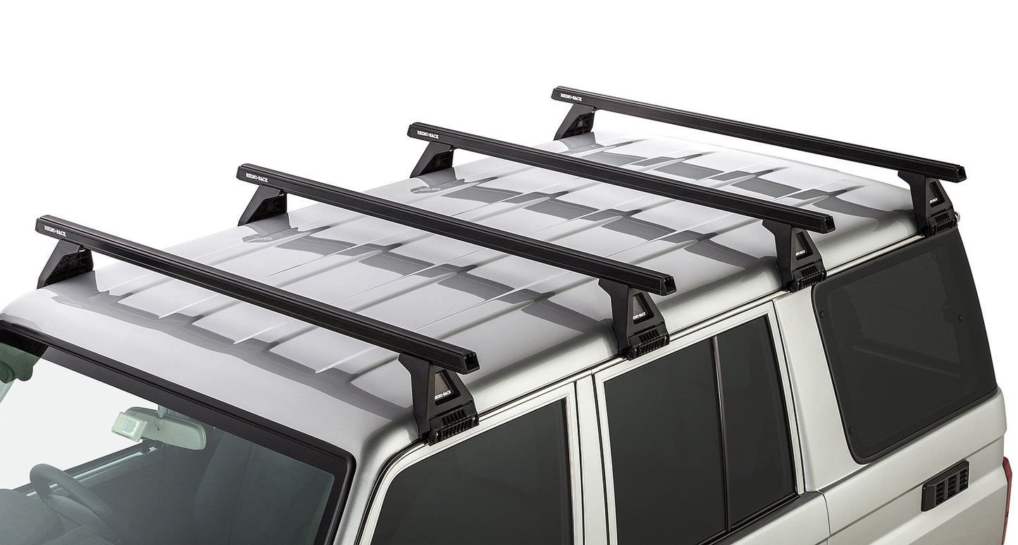 Toyota Land Cruiser 76 Series 2007-ON - Rhino-Rack HD RL150 4 Bar Roof Rack Kit - JA0848