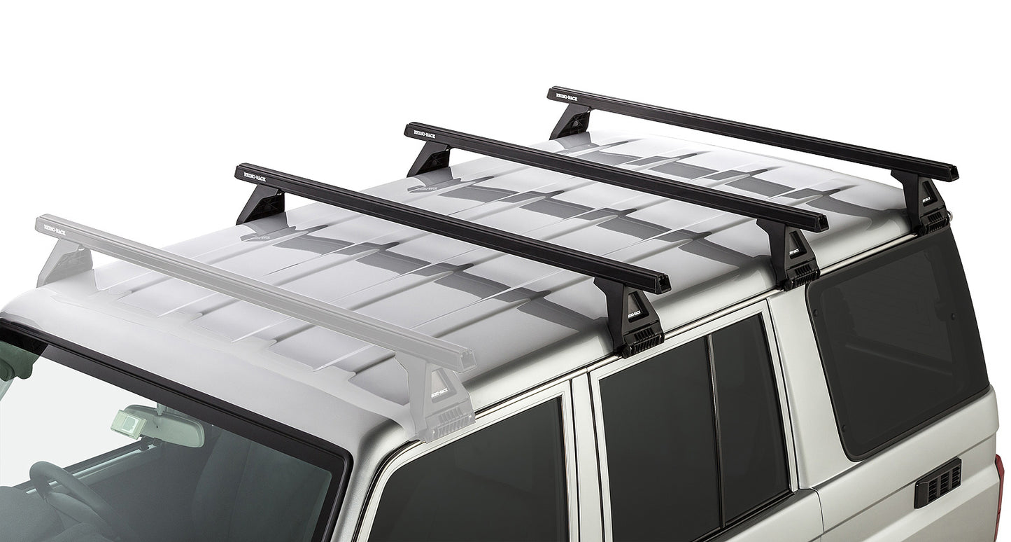 Toyota Land Cruiser 76 Series 2007-ON - Rhino-Rack HD RL150 3 Bar Roof Rack Kit - JA0834