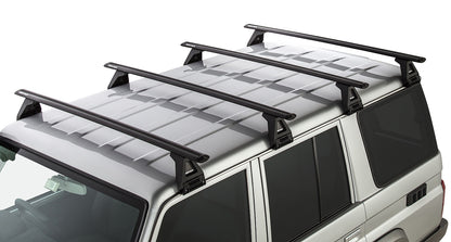 Toyota Land Cruiser 76 Series 2007-ON - Rhino-Rack Vortex RL150 4 Bar Roof Rack Kit - JA2787