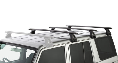 Toyota Land Cruiser 76 Series 2007-ON - Rhino-Rack Vortex RL150 3 Bar Roof Rack Kit - JA2773