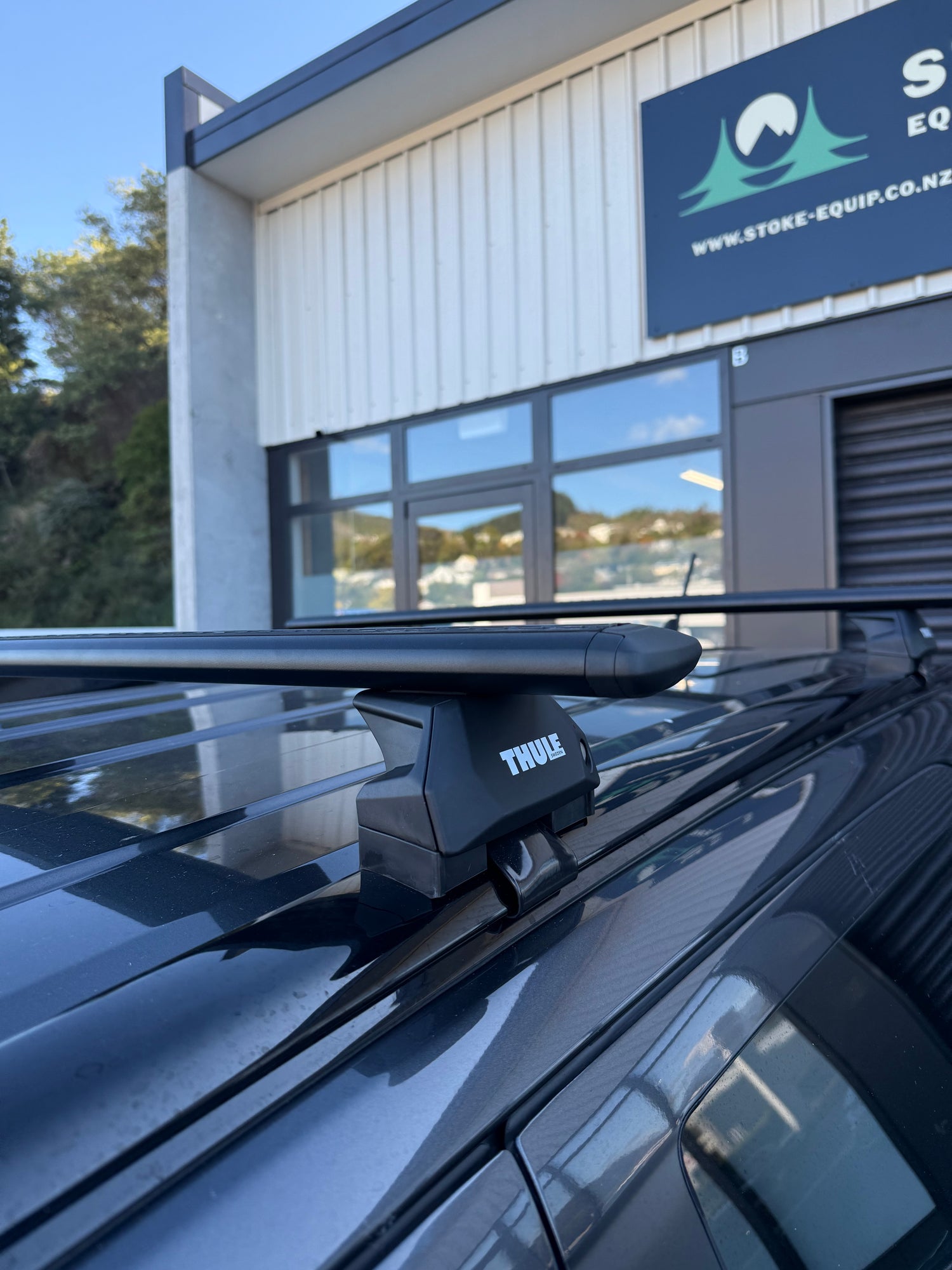 Ford Everest Thule Wingbar Evo Roof Rack System, fitted by Thule Experts Stoke Equipment Co Nelson NZ