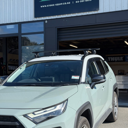 Toyota RAV-4 2019-ON (w/ flush rail) - Thule WingBar Evo Roof Rack Black