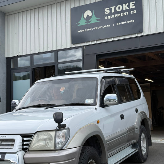 Toyota Prado 1996-2003 (w/ raised rail) - Thule WingBar Evo Roof Rack Silver