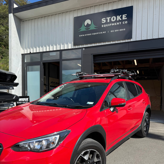 Subaru Crosstrek (w/ raised rail) 2023-ON - Thule WingBar Evo Black Roof Rack