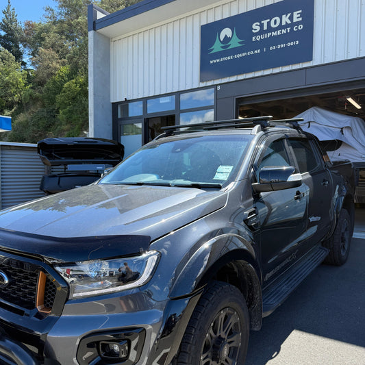 Ford Ranger Wildtrak 2011-2022 (w/ raised rail) - Thule WingBar Evo Roof Rack Black