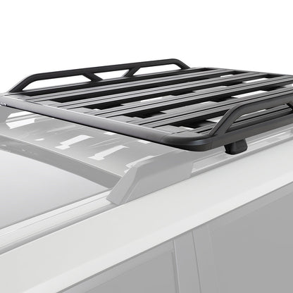 Car roof rack on a white background