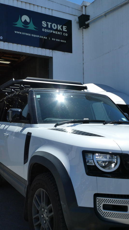Land rover defender with caprock thule tray 11