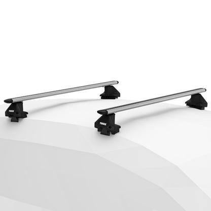 Silver Thule WingBar Evo Clamp Roof Rack 