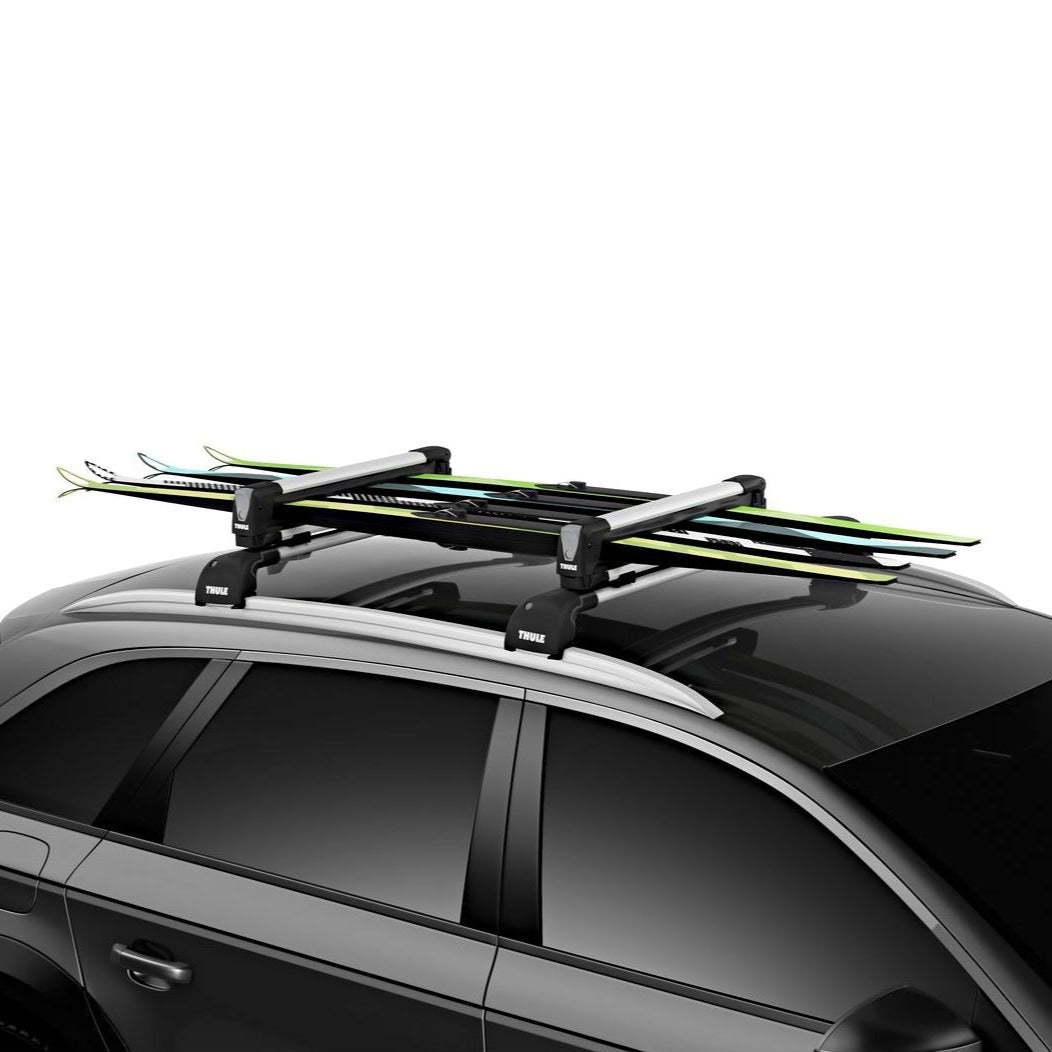 Thule SnowPack M Ski & Snowboard Carrier - 732400 Silver - Shop Thule | Stoke Equipment Co Nelson