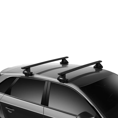 Audi A3 Hatch 2012 - 2020 (w/ normal roof) - Thule WingBar Evo Roof Rack Black - Shop Thule | Stoke Equipment Co Nelson
