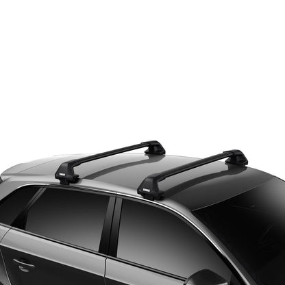 Audi A3 Hatch 2020 - ON (w/ normal roof) - Thule WingBar Edge Roof Rack Black - Shop Thule | Stoke Equipment Co Nelson