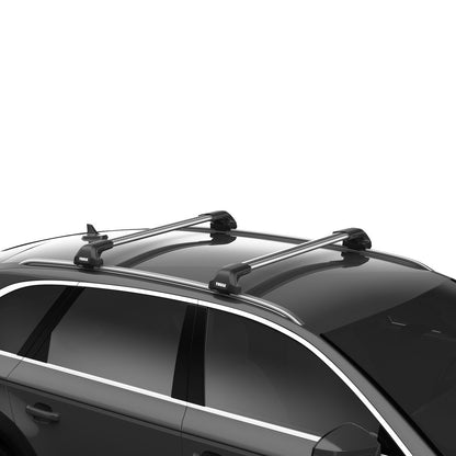 Audi Q3 2012 - 2018 (w/ flush rail) - Thule WingBar Edge Roof Rack Silver - Shop Thule | Stoke Equipment Co Nelson