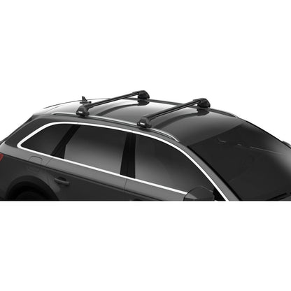 Audi Q5 2009-2017 (w/ flush rail) - Thule WingBar Edge Roof Rack Black - Shop Thule | Stoke Equipment Co Nelson