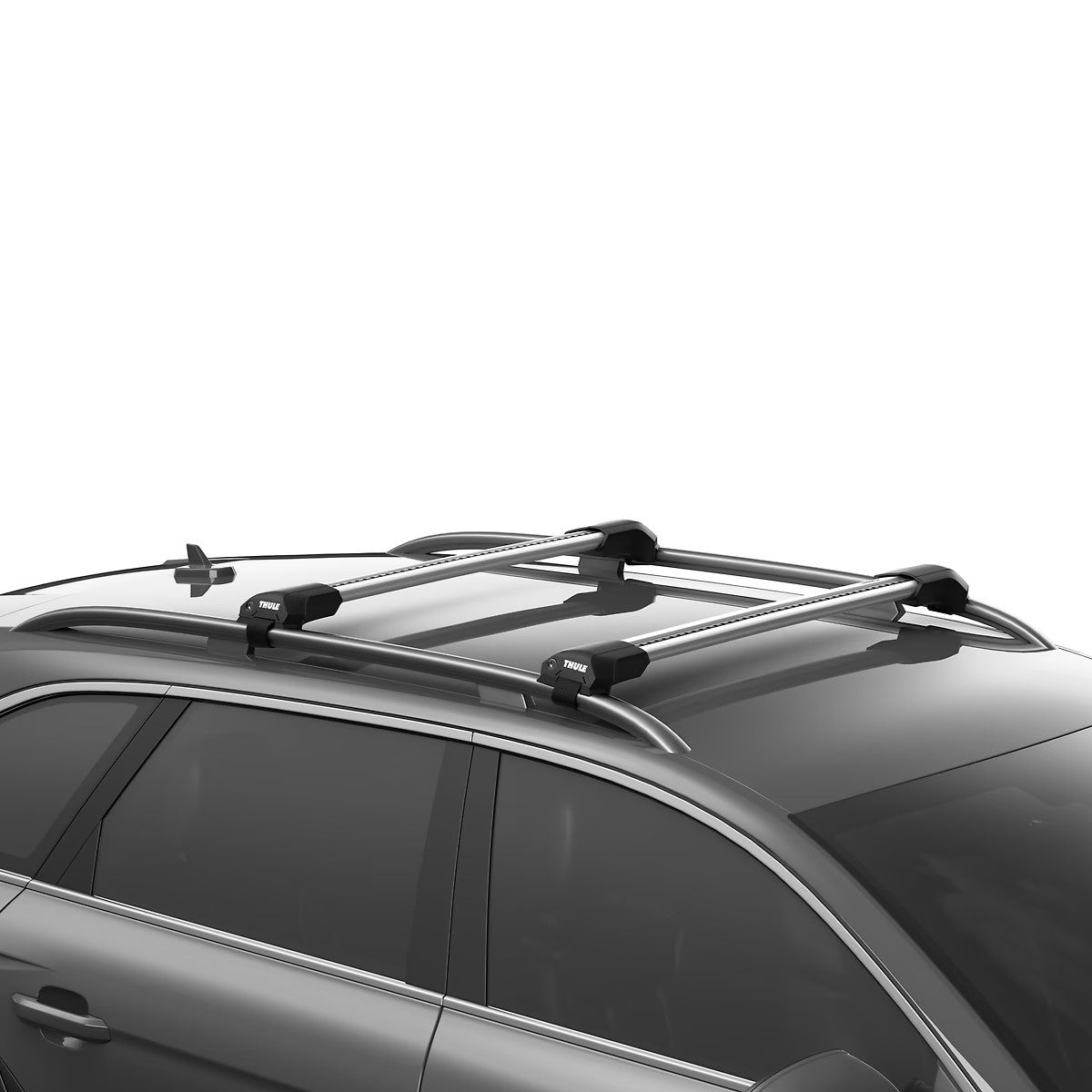 Ford Ranger Wildtrak 2011 - 2022 (w/ raised rail) - Thule WingBar Edge Roof Rack Silver - Shop Thule | Stoke Equipment Co Nelson