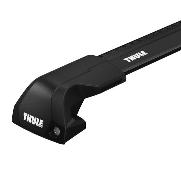 Isuzu MU-X 2020-ON (w/ flush rail) - Thule WingBar Edge Roof Rack Black - Shop Thule | Stoke Equipment Co Nelson