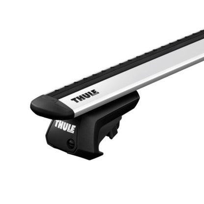 Nissan Navara PRO - 4X 2021 - ON (w/ raised rail) - Thule WingBar Evo Roof Rack Silver - Shop Thule | Stoke Equipment Co Nelson