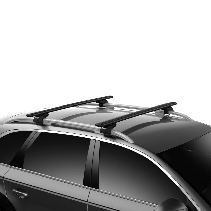 Skoda Octavia Scout 2007 - 2020 (w/ raised rail) - Thule WingBar Evo Roof Rack Black - Shop Thule | Stoke Equipment Co Nelson