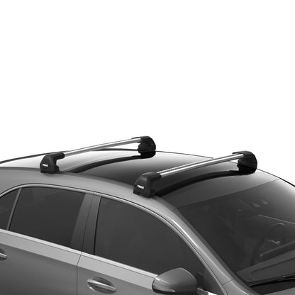 Subaru Crosstrek 2023 - ON (w/ fixpoint mount) - Thule WingBar Edge Roof Rack Silver - Shop Thule | Stoke Equipment Co Nelson
