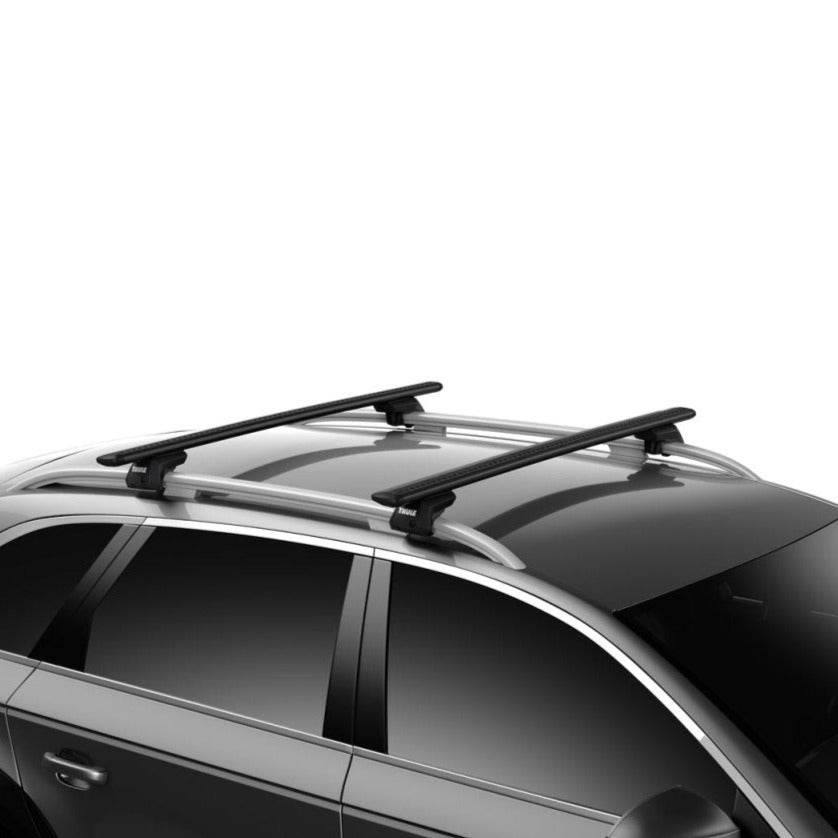 Toyota Highlander 2007-2014 (w/ raised rail) - Thule WingBar Evo Roof Rack Black - Shop Thule | Stoke Equipment Co Nelson