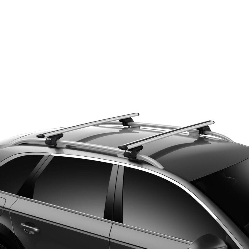 Toyota RAV-4 2013-2018 (w/ raised rail) - Thule WingBar Evo Roof Rack Silver - Shop Thule | Stoke Equipment Co Nelson
