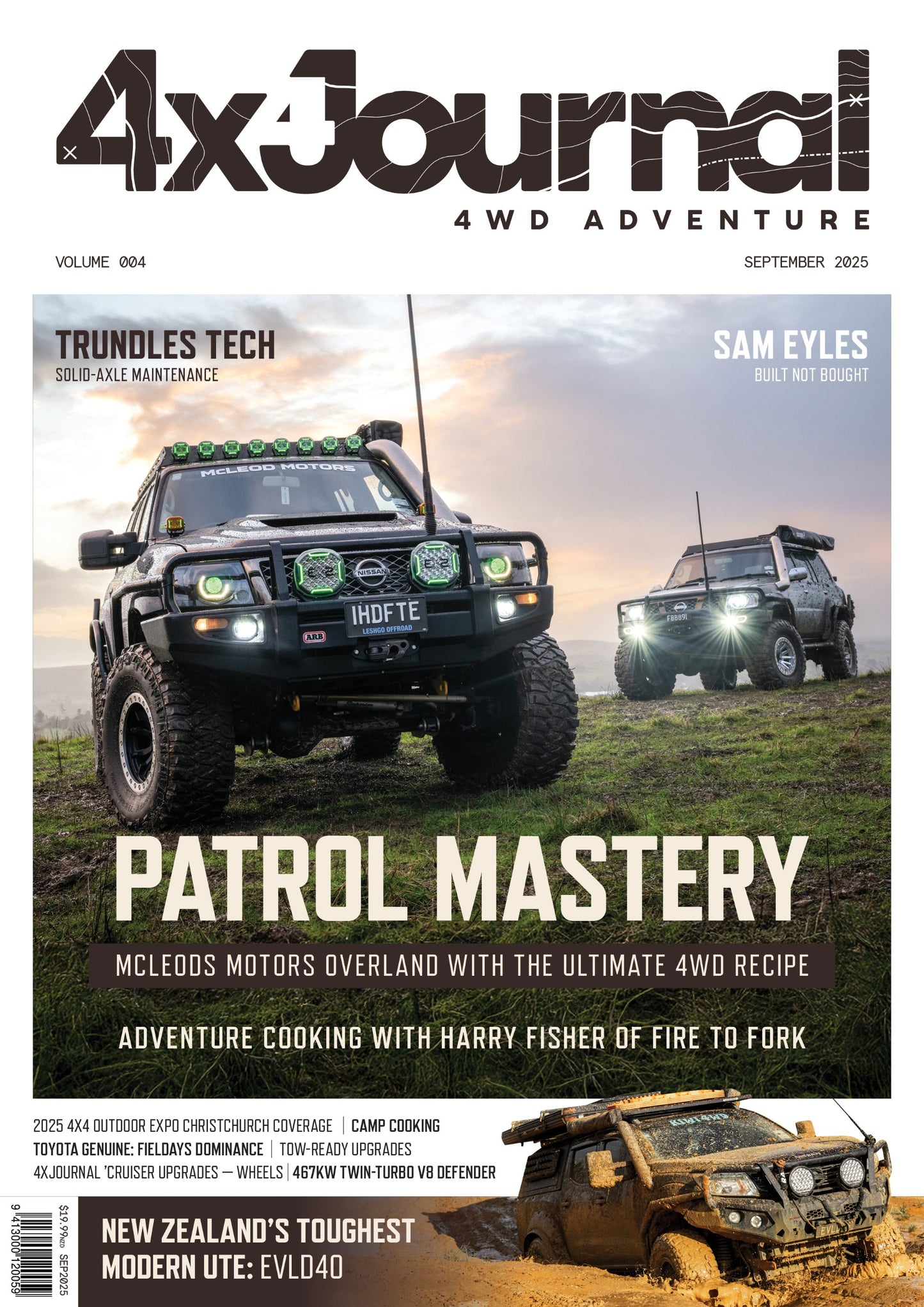 Cover of 4x4 Journal featuring off-road vehicles with text about 4WD adventure.