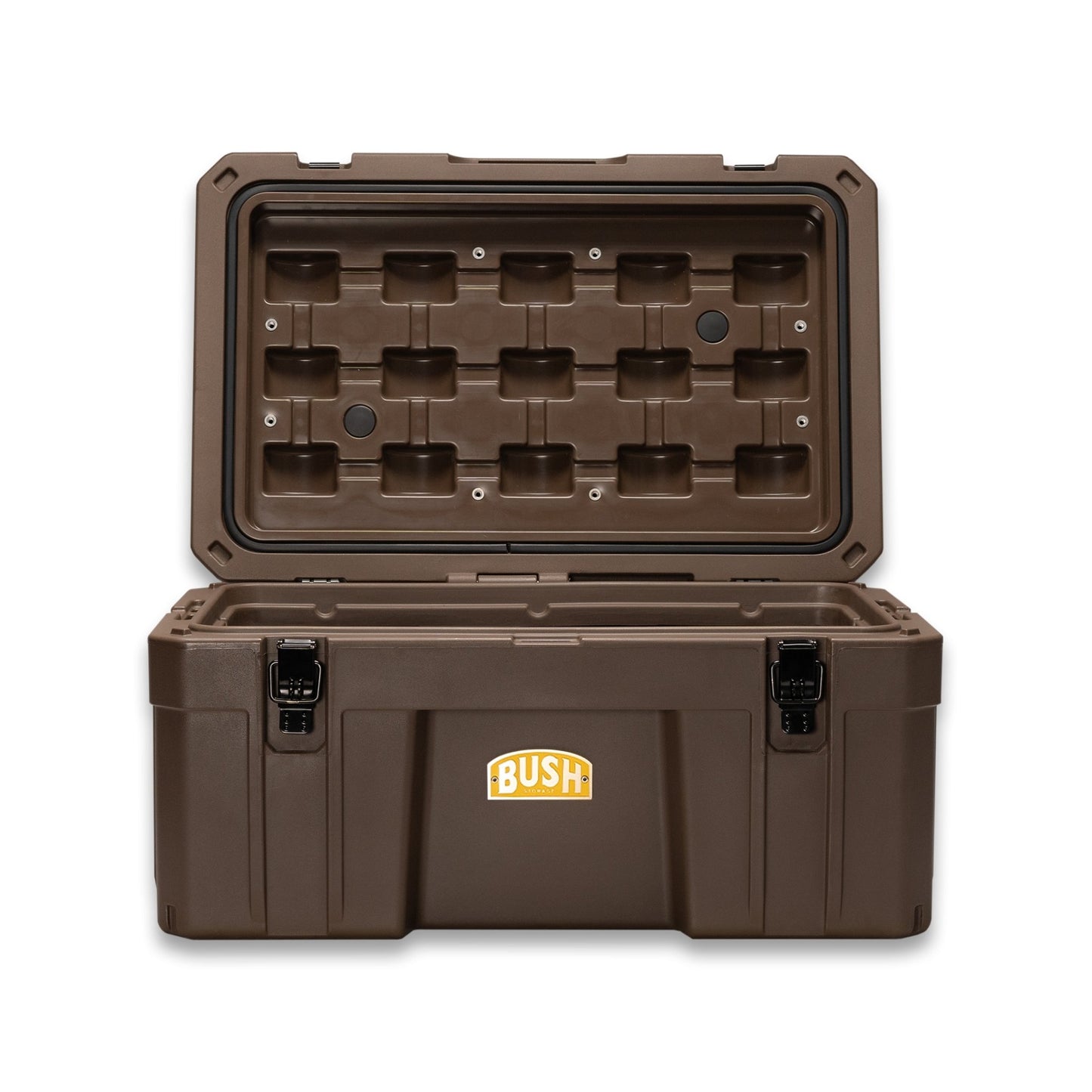 Bush Storage Cargo Crate 75L - Brown - Shop Bush Storage | Stoke Equipment Co Nelson