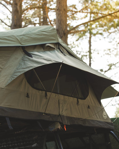 Feldon Shelter - Feldon Shelter Crow's Nest Extended Rooftop Tent - Green | Stoke Equipment Co Nelson