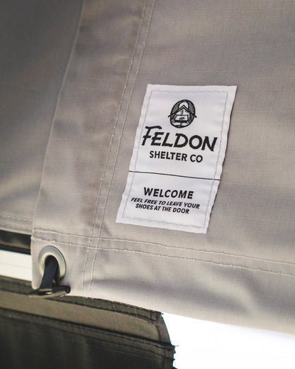Feldon Shelter - Feldon Shelter Crow's Nest Extended Rooftop Tent - Grey | Stoke Equipment Co Nelson