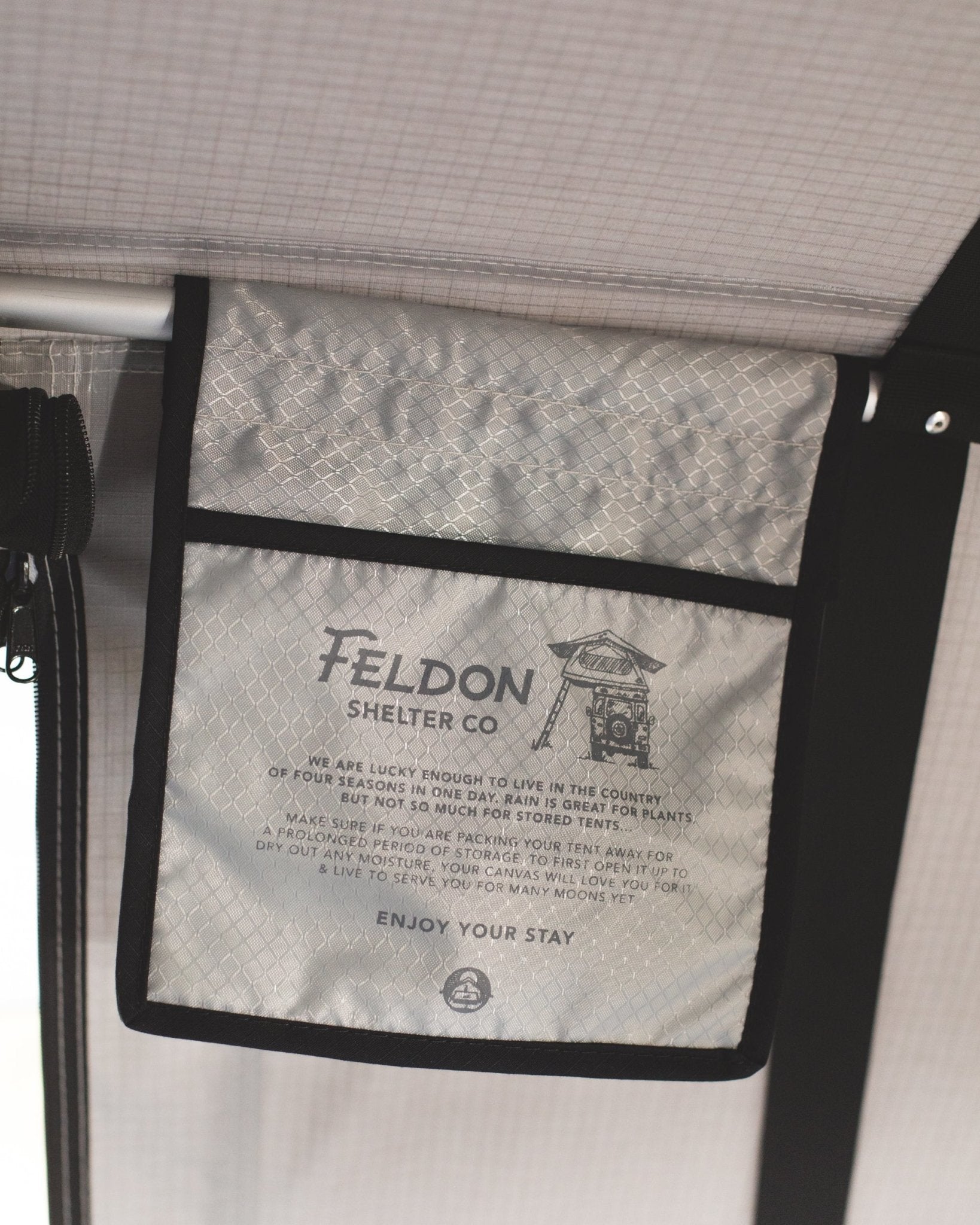 Feldon Shelter - Feldon Shelter Crow's Nest Extended Rooftop Tent - Grey | Stoke Equipment Co Nelson
