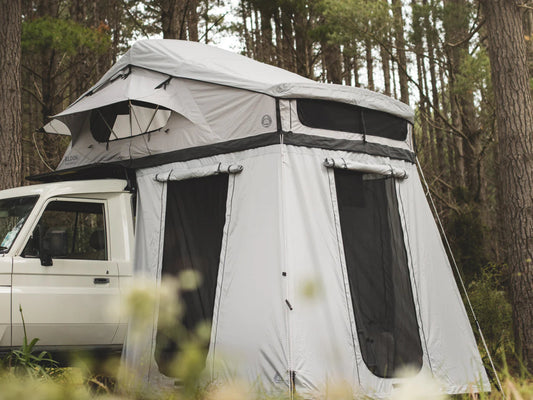 Feldon Shelter Crow's Nest Family Rooftop Tent Bundle - Grey | Stoke Equipment Co Nelson