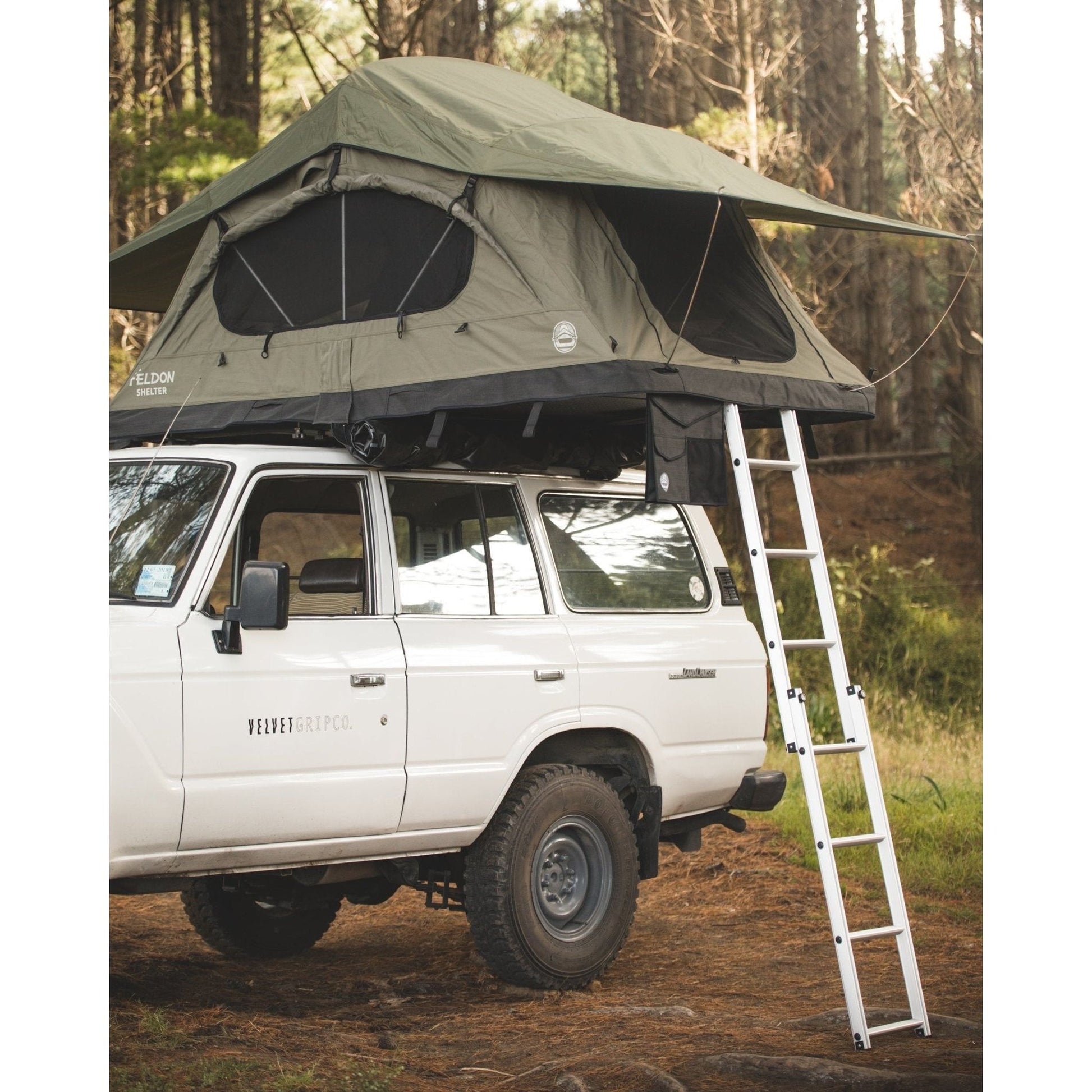 feldon roof top tents Feldon Shelter Crow's Nest Rooftop Tent - Green | Feldon Shelter